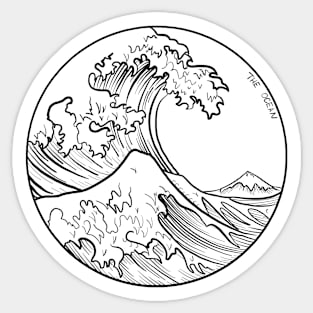 Ocean print Sticker